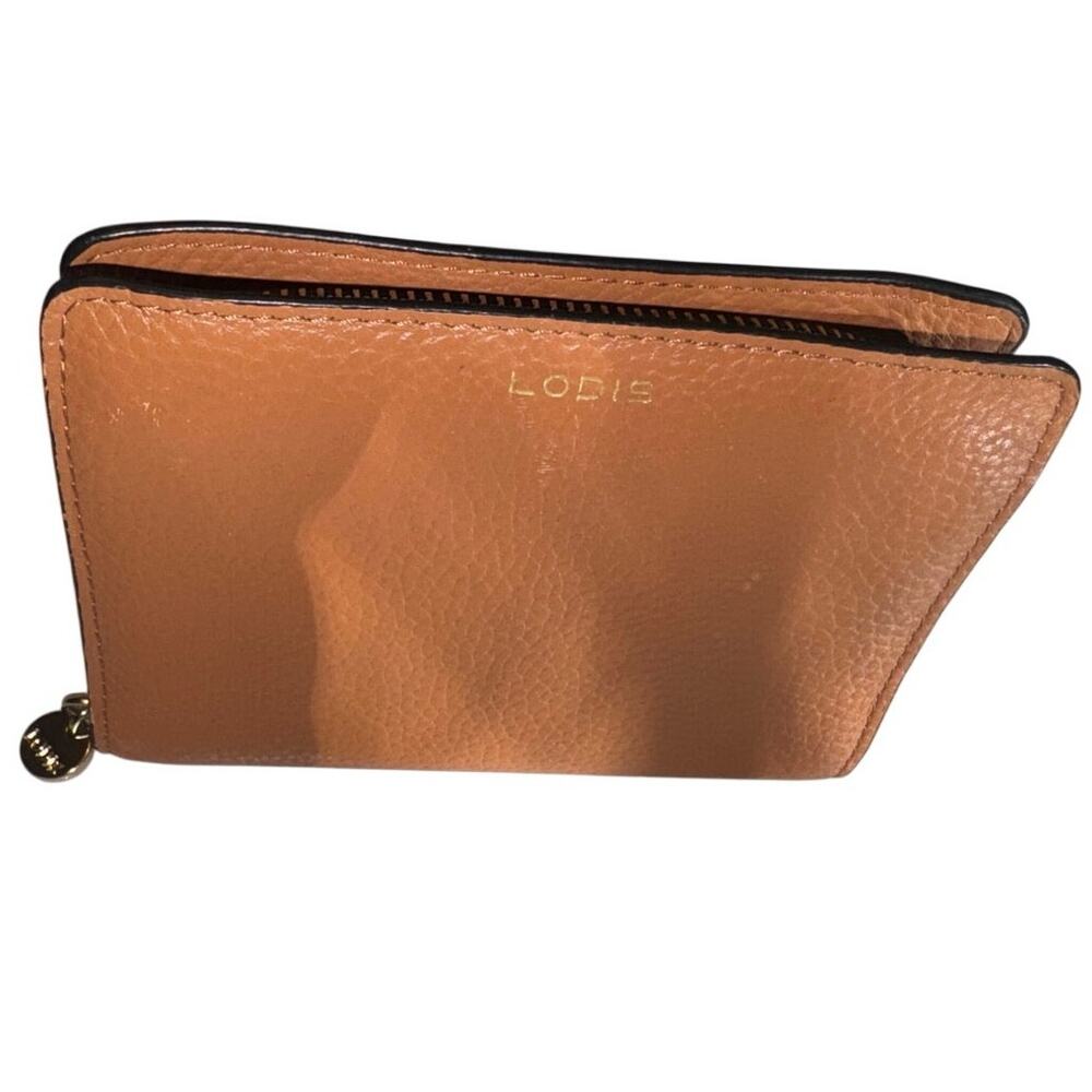 LODIS Kate Classic Zip Round Wallet in Chestnut, New without Tag MSRP $70